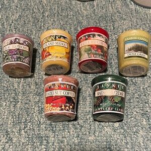 Yankee Candle Votives 6 candles - see photos